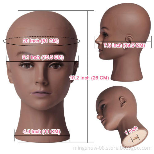 African Mannequin Head Without Hair For Making Wig Hat Display